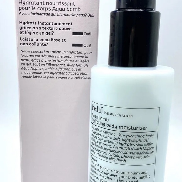Belif Aqua Bomb Hydrating Body Moisturizer With Niacinamide  10.13 oz NEW. - Picture 2 of 3